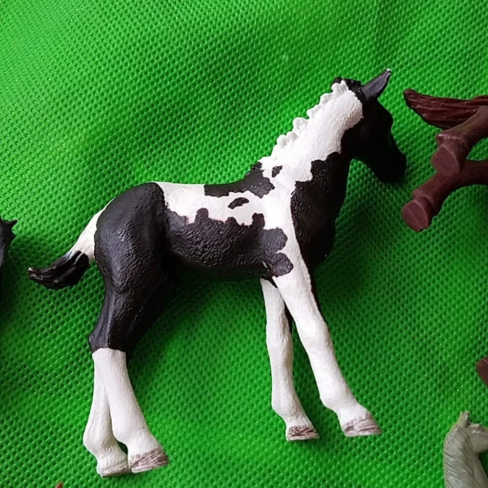 Assorted Horse Figurine Set - Black, Brown, Gray - Set Of 7. - Picture 9 of 10